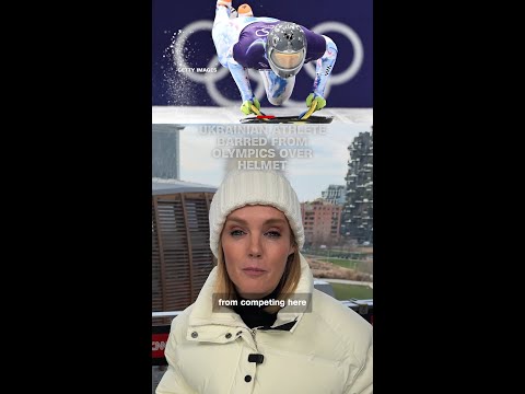 Ukrainian athlete barred from Olympics over helmet