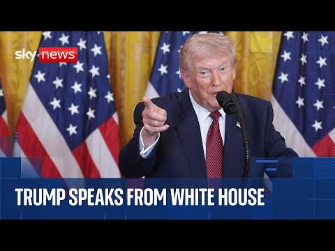 Trump makes announcement from White House