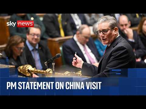 Keir Starmer delivers statement on China visit