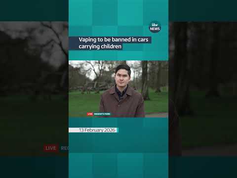 Vaping to be banned in cars carrying children under government plans | ITV News