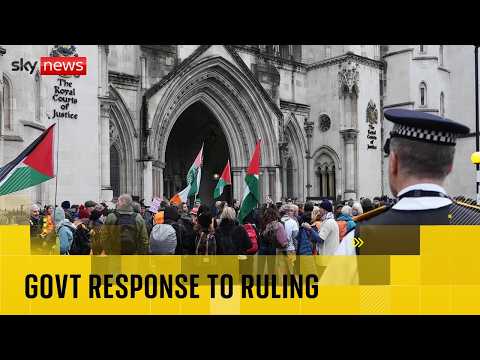 Government responds to Palestine Action court ruling
