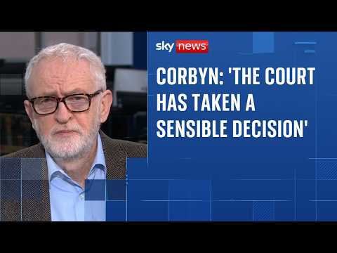 Corbyn says the government’s Palestine Action appeal ‘won’t do them any good’