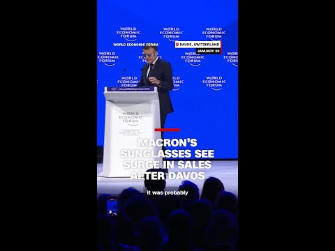 Macron’s sunglasses see surge in sales after Davos
