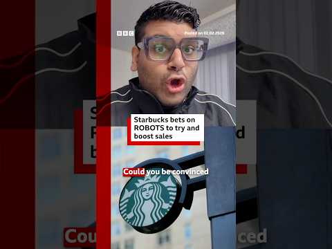 Starbucks bets on robots to brew a turnaround in customers. #Starbucks #AI #Robots #BBCNews
