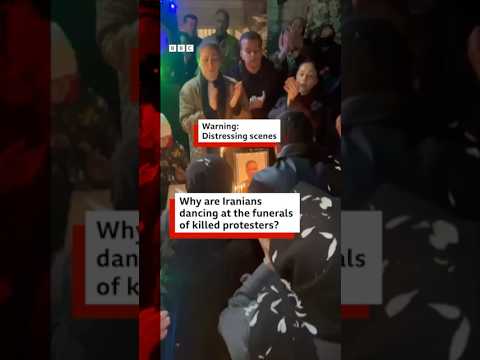 Why are Iranians dancing at the funerals of killed protesters? #Iran #BBC