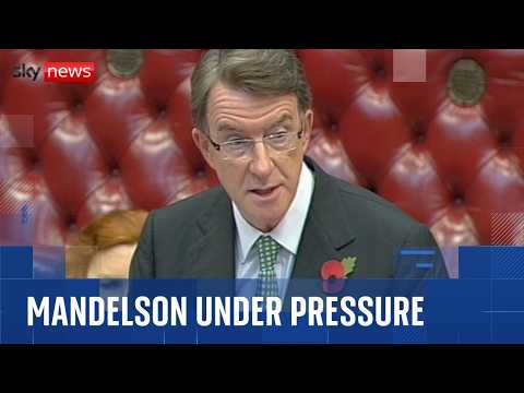 Pressure grows on Peter Mandelson over his ties to Jeffrey Epstein
