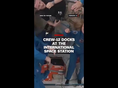 Crew-12 docks at the International Space Station