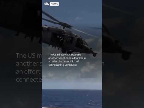 US military boards sanctioned oil tanker in the Indian Ocean