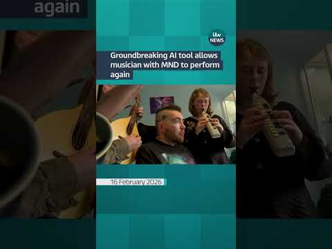 Using AI software, musician Patrick Darling can once again perform on stage | ITV News