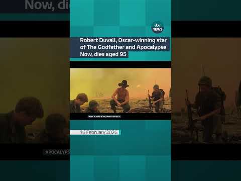 Robert Duvall, Oscar-winning star of The Godfather and Apocalypse Now, dies aged 95 | ITV News