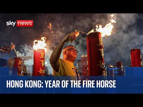 Lunar New Year parade in Hong Kong