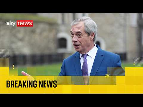 Nigel Farage announces Reform UK top team