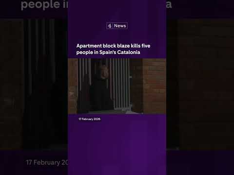 Apartment block blaze kills five people in Spain’s Catalonia