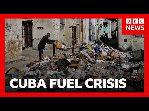 Fuel crisis in Cuba prevents rubbish pickups | BBC News