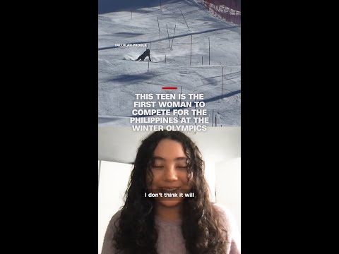 This teen is the first woman to compete for the Philippines at the Winter Olympics