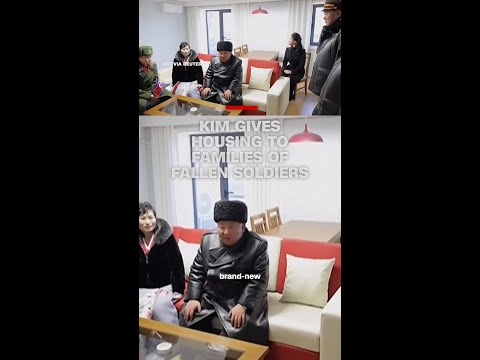 Kim gives housing to families of fallen soldiers