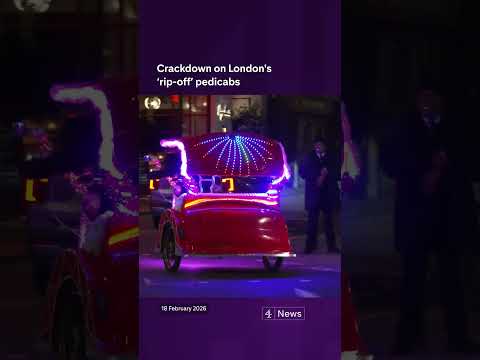 Crackdown on London’s ‘rip-off’ pedicabs
