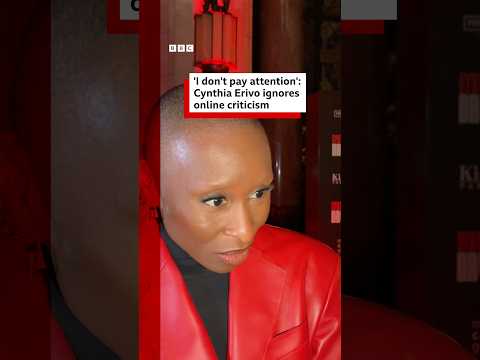 Cynthia Erivo is “not paying attention” to online criticism. #Dracula #BBCNews