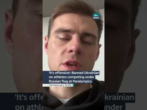 ‘It’s offensive’: Banned Ukrainian on athletes competing under Russian flag at Paralympics #itvnews