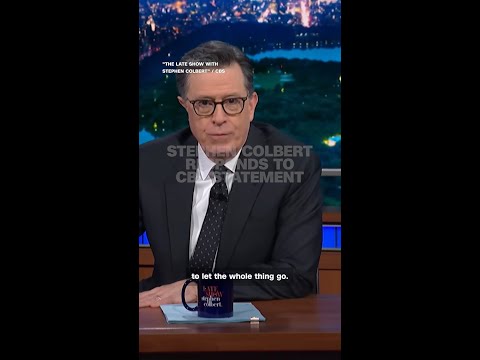 Stephen Colbert responds to CBS statement