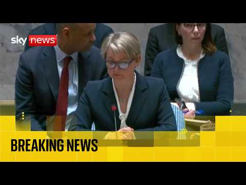 Foreign Secretary Yvette Cooper chairs UN Security Council meeting on Middle East