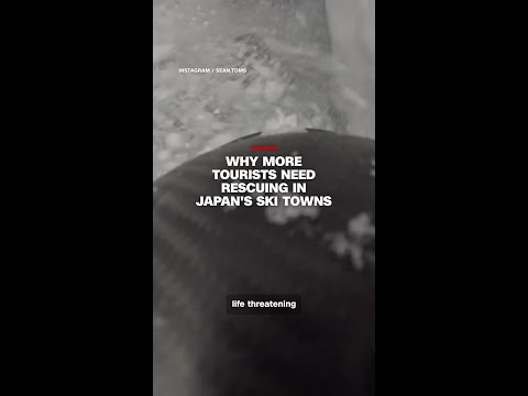 Why more tourists need rescuing in Japan’s ski towns