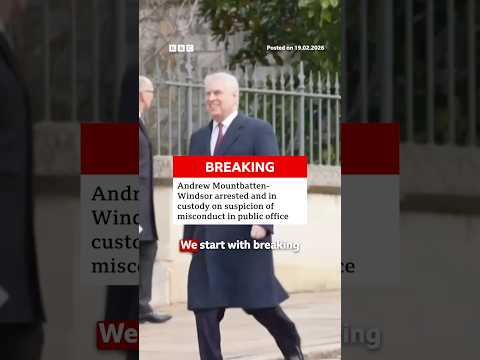 Andrew Mountbatten-Windsor arrested on suspicion of misconduct in public office. #BBCNews