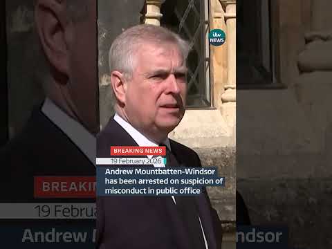 Andrew Mountbatten-Windsor has been arrested on suspicion of misconduct in public office #itvnews
