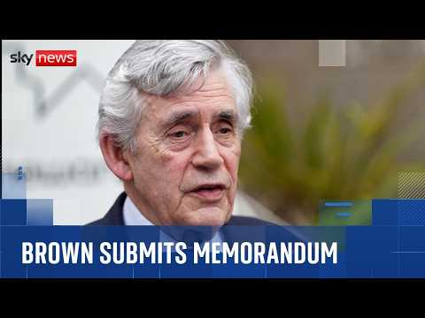 Former PM Gordon Brown submits ‘new and additional info’ to police