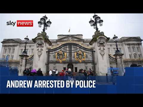Outside Buckingham Palace after Andrew Mountbatten-Windsor arrested