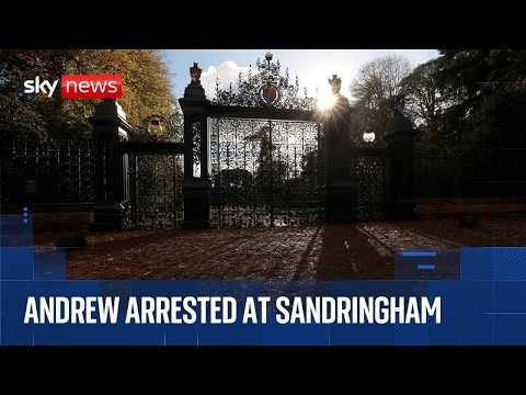 Outside Sandringham as Andrew Mountbatten-Windsor remains in custody