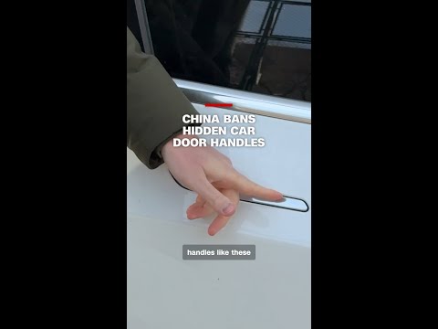 China bans hidden car door handles