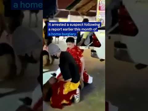 Thai cops go undercover as dancing lions to catch burglar | DW News