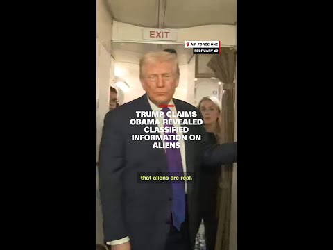 Trump claims Obama revealed classified information on aliens