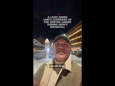 A look inside CNN’s coverage of the Winter Games during heavy snowfall