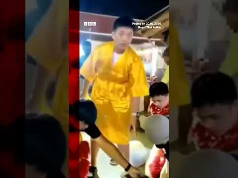 Thai police go undercover as lion dancers to catch thief. #Thailand #Police #BBCNews