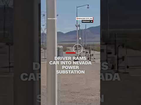 Driver rams car into Nevada power substation