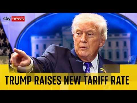 Trump says he will raise new global tariff rate to 15%