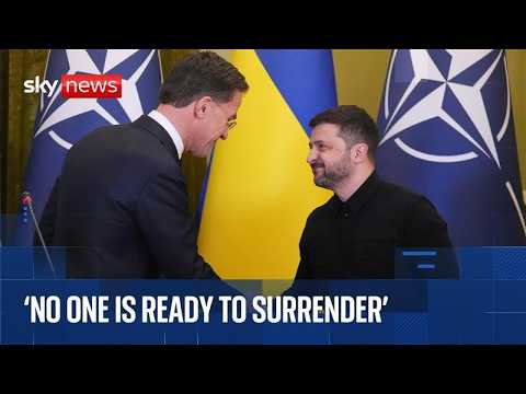 Zelenskyy and NATO chief hold news conference in Kyiv
