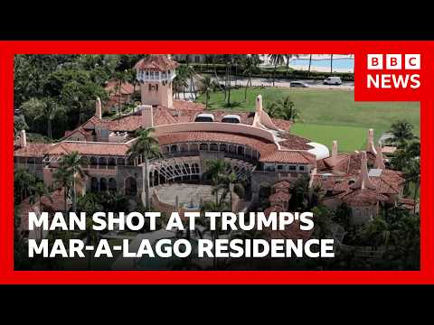 Armed man killed after entering secure perimeter of Donald Trump’s Mar-a-Lago residence | BBC News