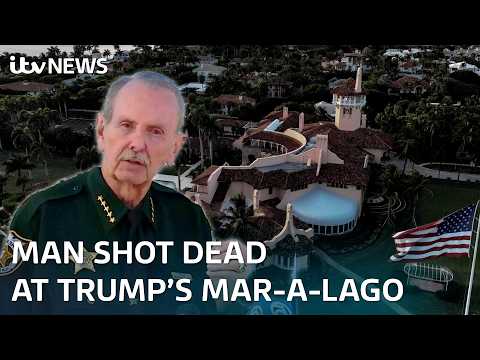 An armed man was shot dead after entering Donald Trump’s Mar-a-Lago estate