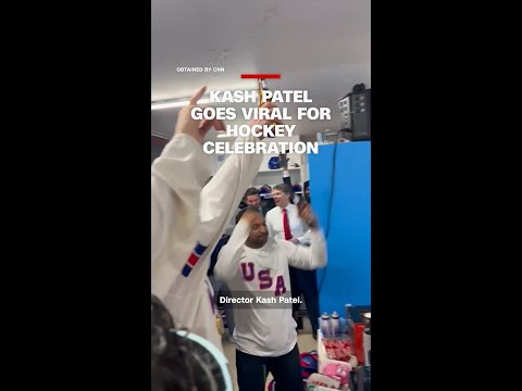 Kash Patel goes viral for hockey celebration