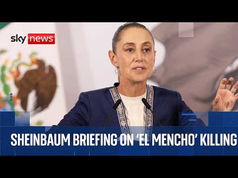 Mexican President holds briefing on killing of drug lord