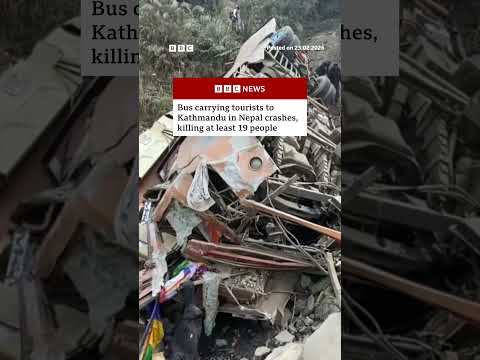 Bus carrying tourists to Kathmandu in Nepal crashes, killing at least 19 people. #Nepal #BBCNews