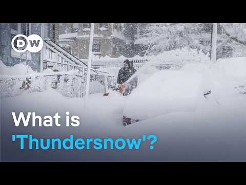 Rare thundersnow buries a large swath of the northeastern US | DW News