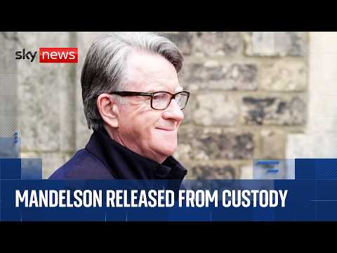 Mandelson bailed after arrest | Sky News coverage