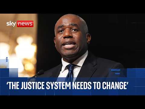Justice Secretary David Lammy sets out reforms to justice system