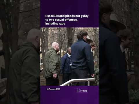 Russell Brand pleads not guilty to two sexual offences, including rape