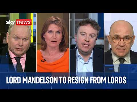 Lord Mandelson to step down from the House of Lords | Sky News coverage and analysis