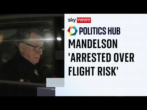 Police feared Mandelson was planning to leave UK for Virgin Islands